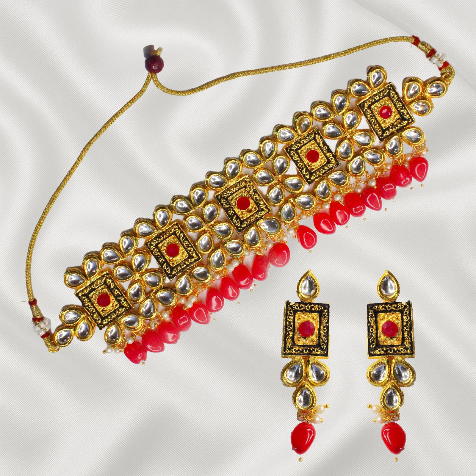 Polki, Meenakari & Kundan Statement Choker Necklace