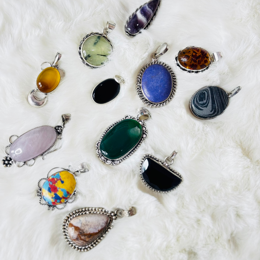 Balusha Bold Gemstone Pendants (Sets)