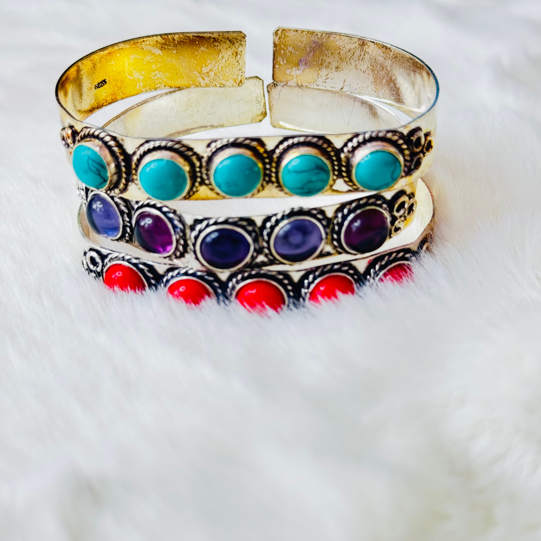 Balusha Vintage-Inspired Gem Bangles (Each pcs) - Image 2