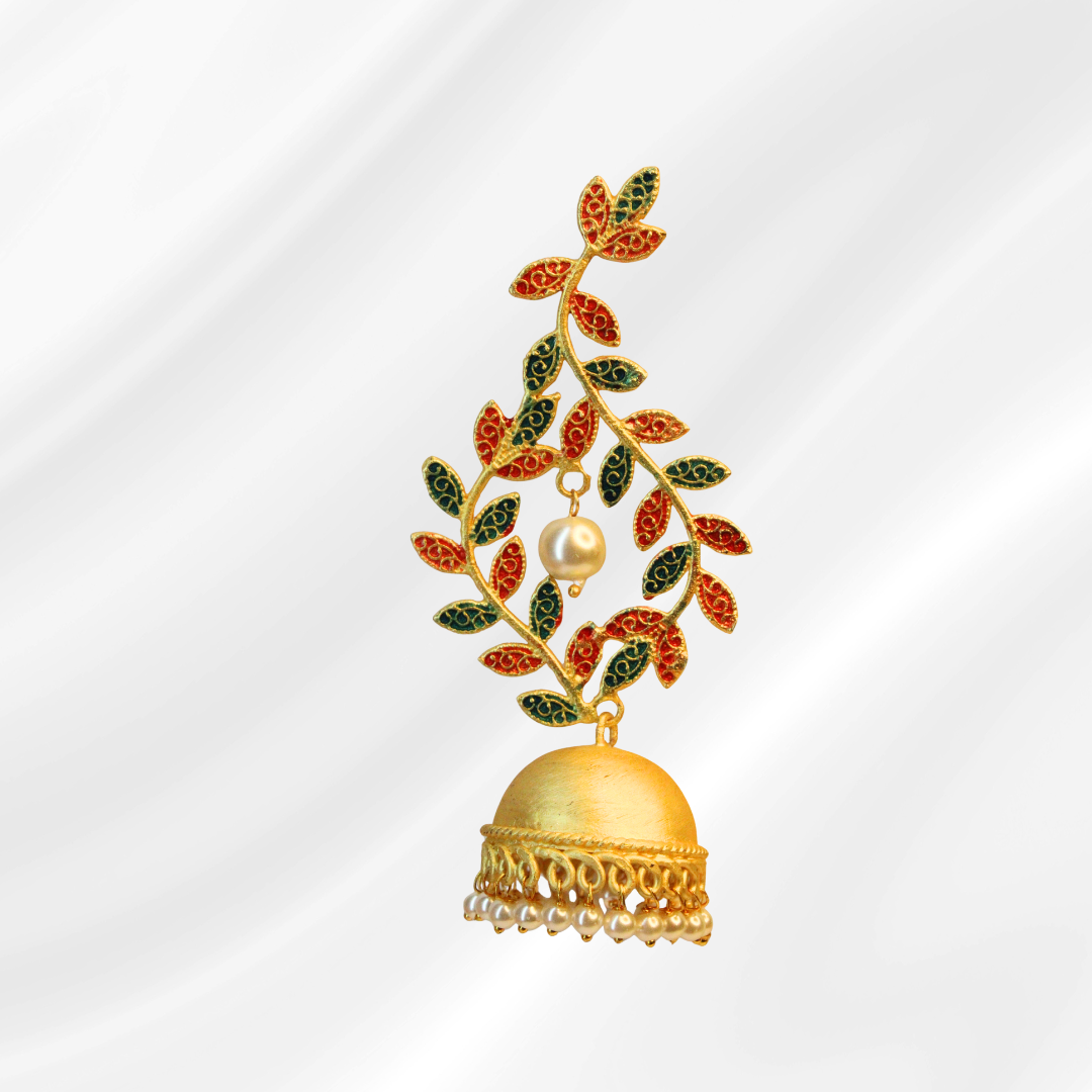 Balusha Pearl Royal Earrings Set - Image 2