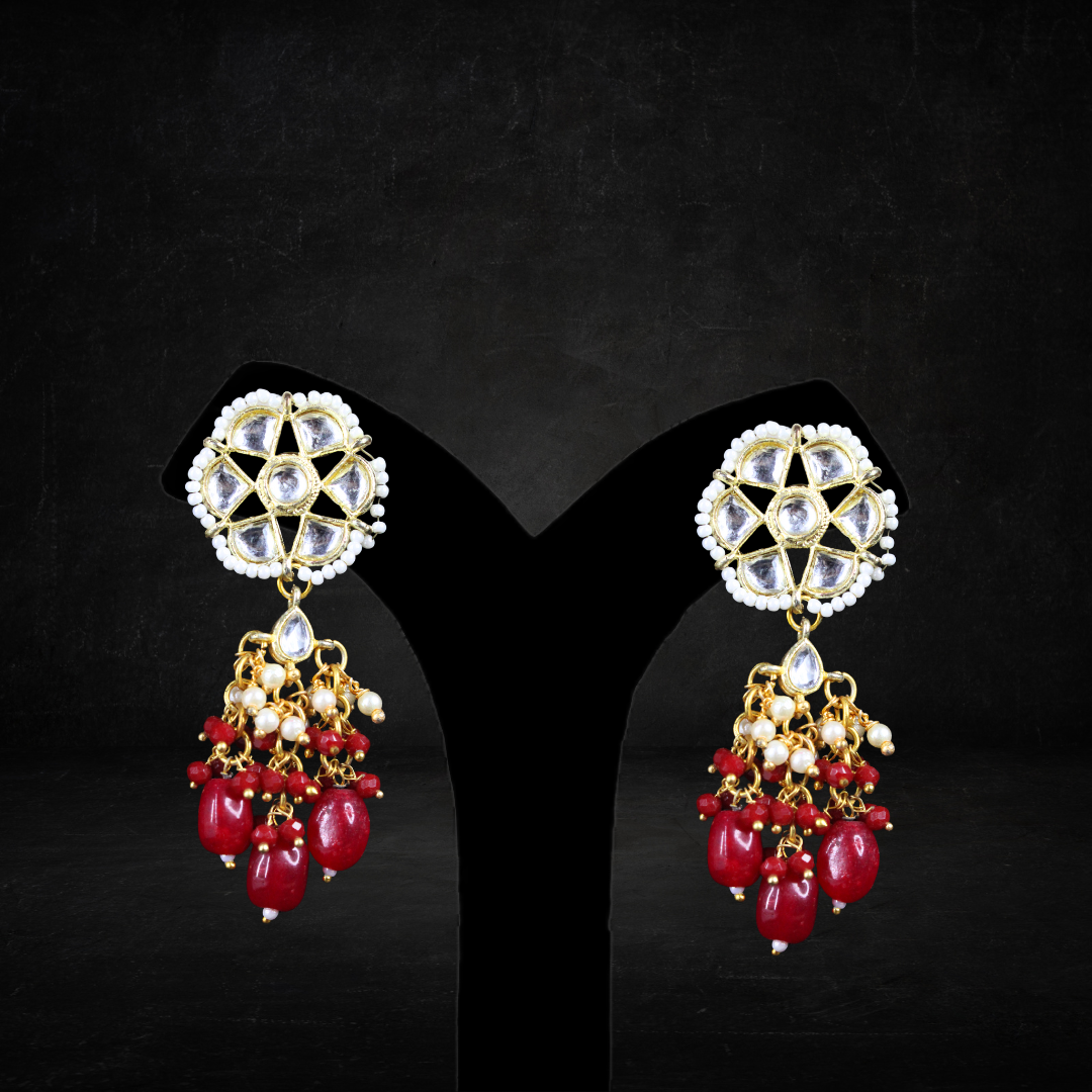 Balusha Regal Red Beaded Choker - Image 2