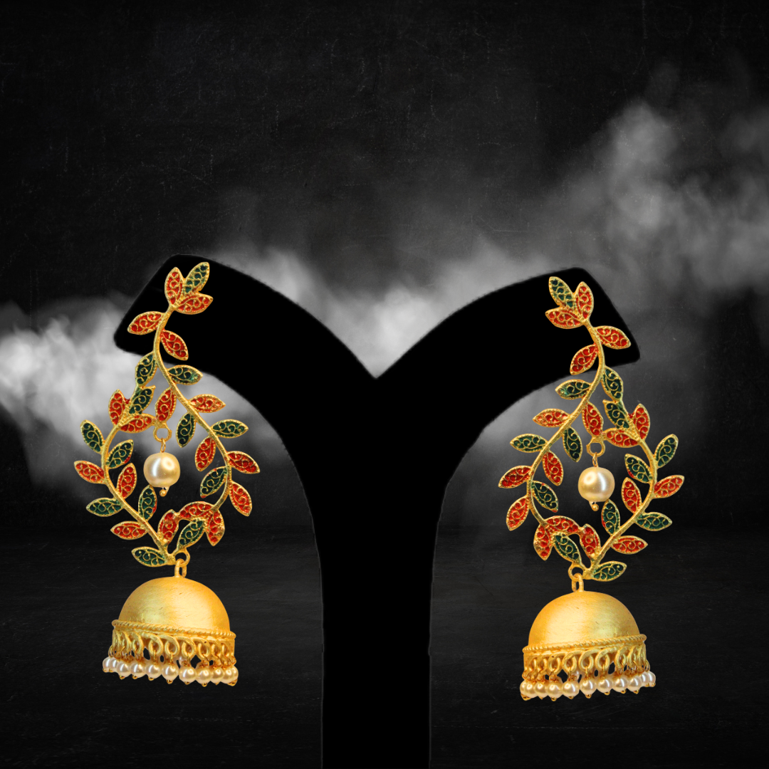 Balusha Pearl Royal Earrings Set - Image 3