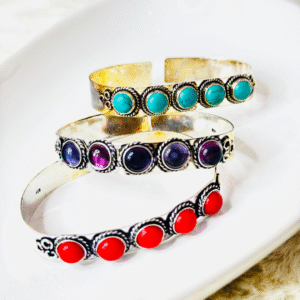 Balusha Vintage-Inspired Gem Bangles (Each pcs)