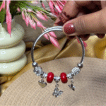 Balusha Bold Red Charm Bracelet