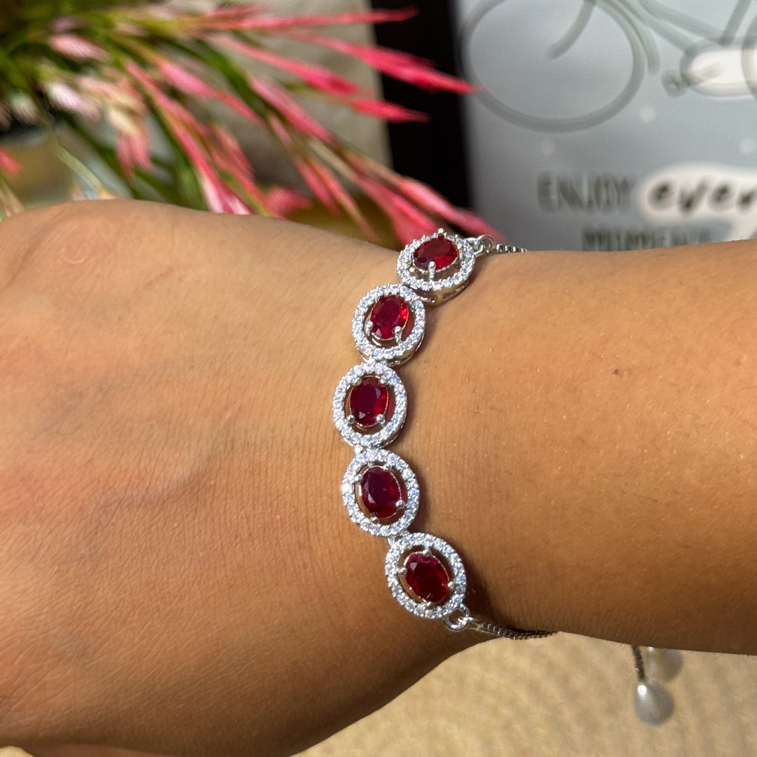 Balusha Bold Red Elegance With Sparkle - Image 4