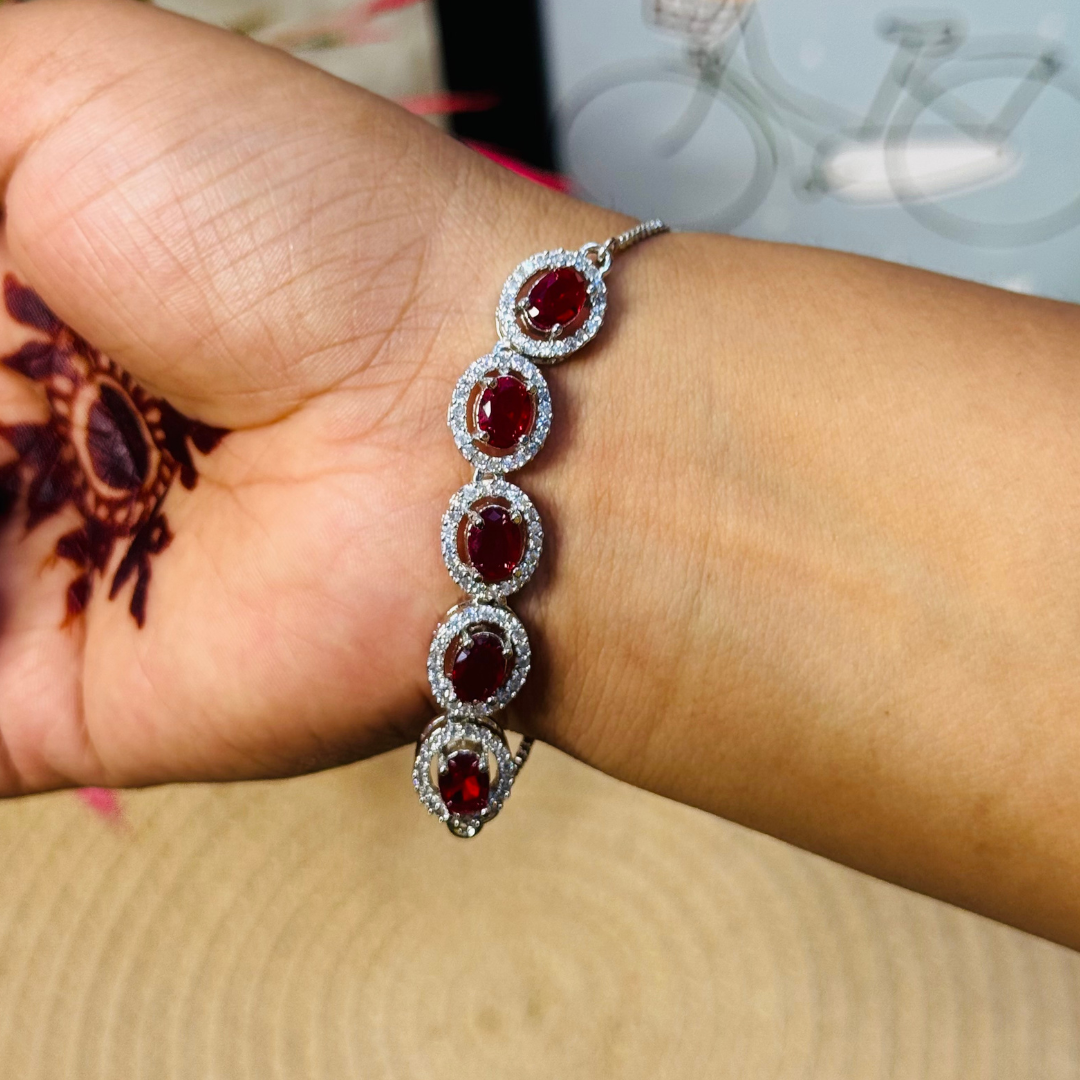 Balusha Bold Red Elegance With Sparkle - Image 3