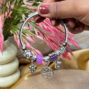 Baluhsa Purple Charm Stainless Bracelet