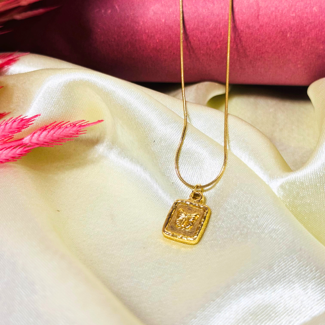 Balusha Golden Butterfly Charm Pendant - Image 3
