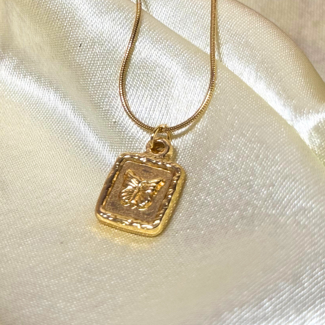 Balusha Golden Butterfly Charm Pendant - Image 2