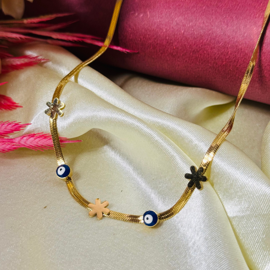 Balusha Golden Floral Beauty with Evil Eye