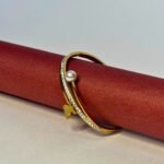Golden Bangle With Pearl