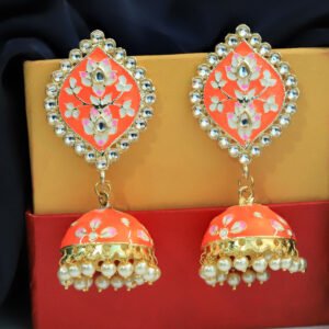 Radiant Orange Jhumka Charm